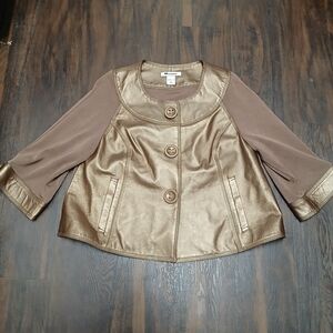 Chic Metallic Gold and Brown Women's‎ Blazer